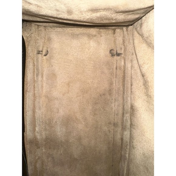 VTG Brahmin Purse Black Leather Pecan Croc Tuscan Too Satchel Convert Crossbody - Picture 10 of 11